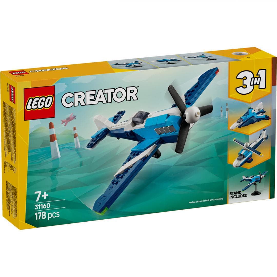 AVION DE CURSE 3IN1, LEGO 31160 — miniatură