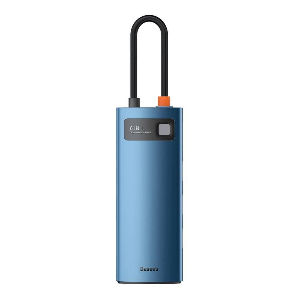 Docking station BASEUS Metal Gleam, USB Type-C, 100W, Gri