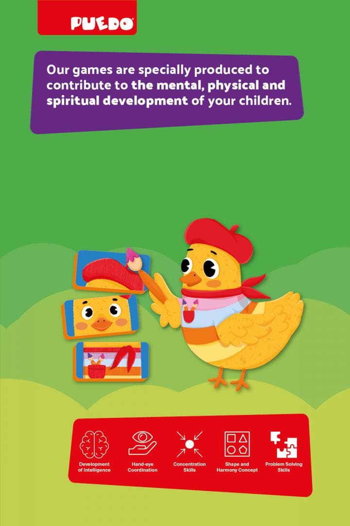 PUZZLE MAGNETIC DIN SPUMA EVA CU FEȚE, PUEDO — miniatură