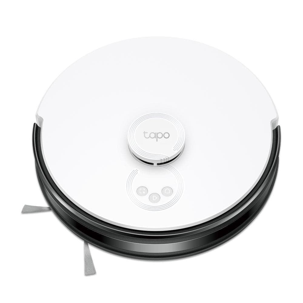 TP LINK Aspirator robot cu Mop, golire automata și Navigare LiDAR TAPO RV30 PLUS, Capacitate acumulator: 5000 mAh, Reincarcare si reluare, LiDAR + Gyroscope, Harta virtuala, Dock: colectare automata a prafului, putere aspirare: 2700Pa, capacitate sac: 4L, Inaltime de trecere: 20 mm, Putere — miniatură