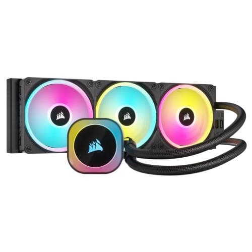 Cooler Procesor Corsair H150i, Lichid, 12 cm, 3 ventilatoare, aRGB