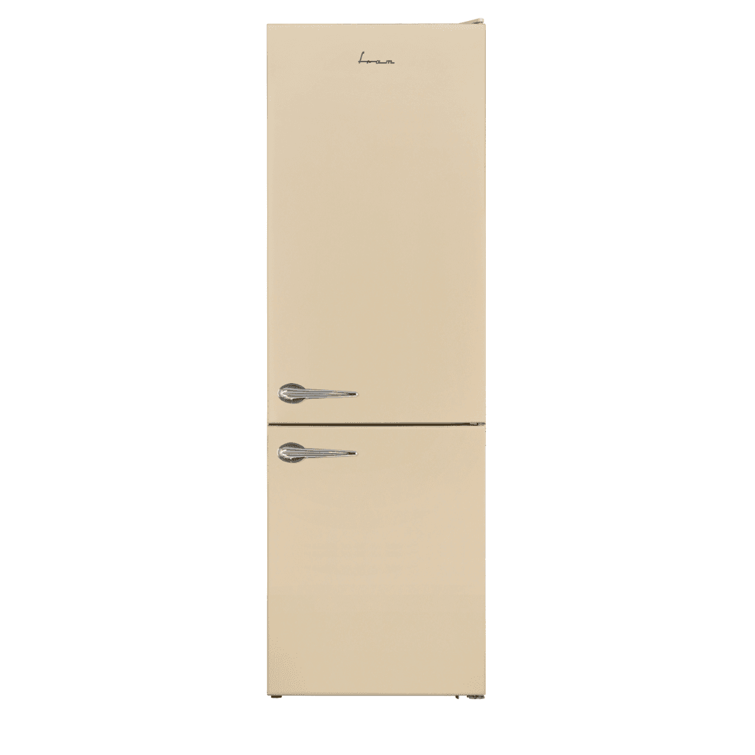 Combina frigorifica FRAM FC-VRL2681BGE++, 268 l, Clasa E, Crem