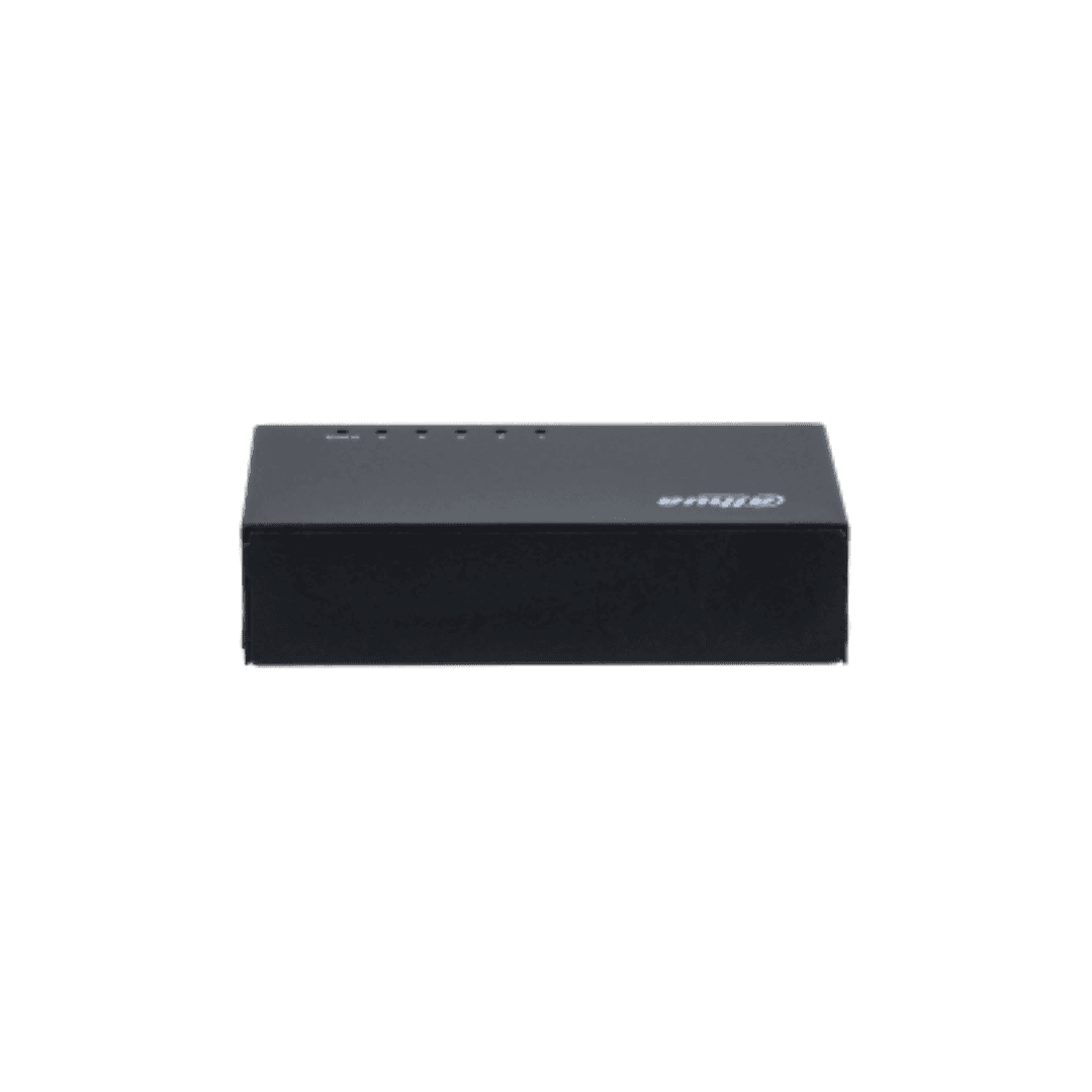Switch Dahua 5 Porturi Unmanaged, Gigabit, PFS3005-5GT-L, Interfata: 5 x 10/100/1000 Mbps, Capacitate: 10 Gbit, Packet Forwarding Rate: 7.44 Mpps — miniatură