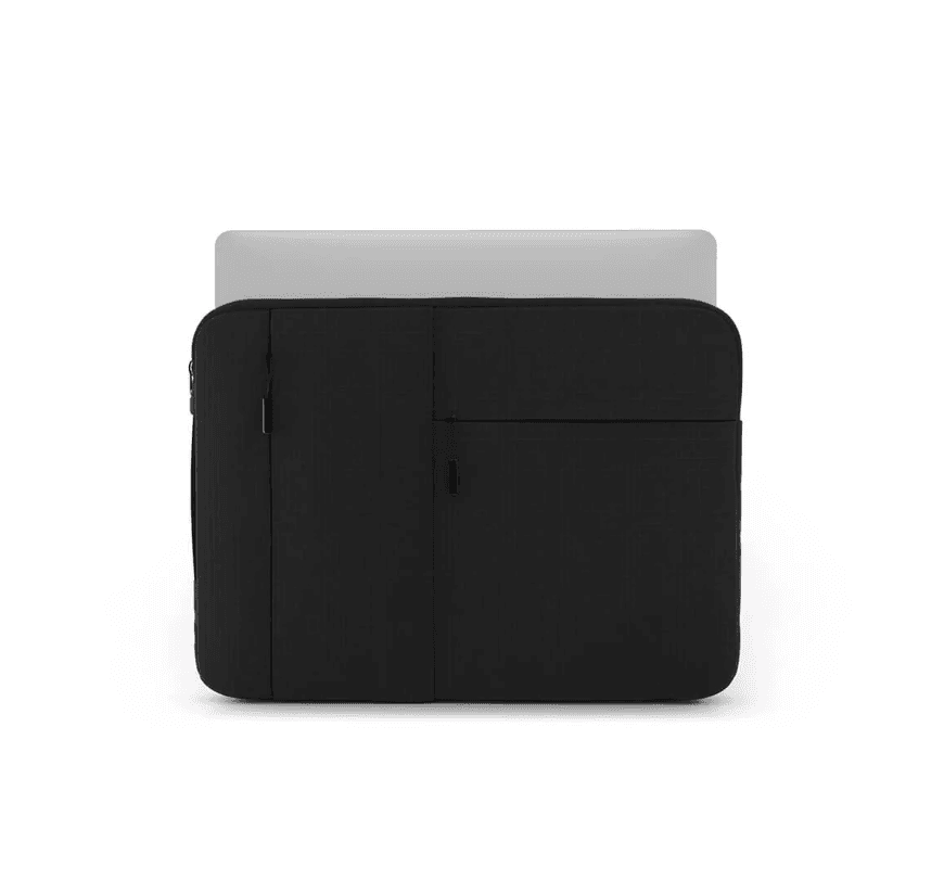 Husa protectie MacBook Air 13 culoare neagra, cu buzunare exterioare — miniatură