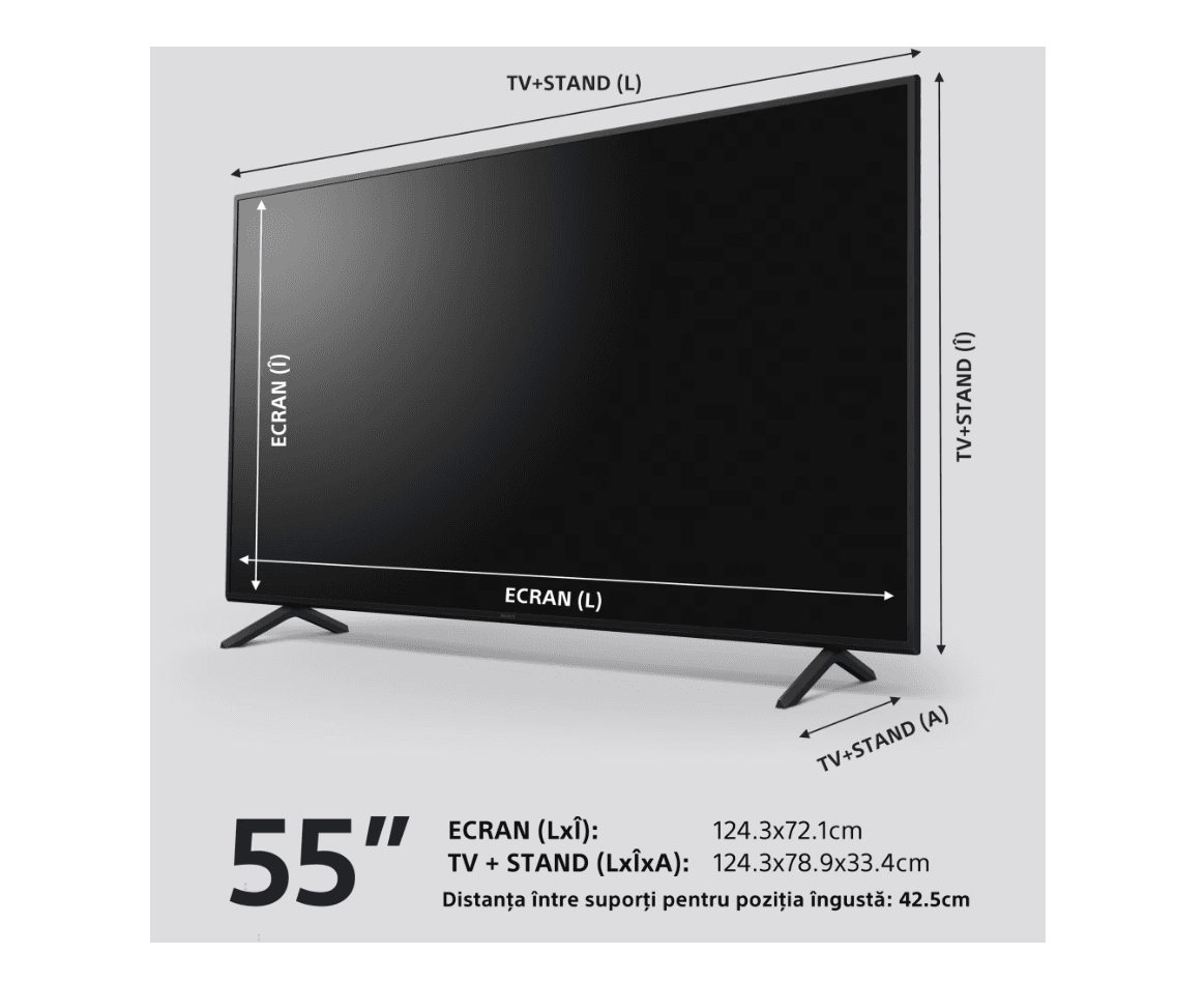 Televizor Sony BRAVIA LED 55X75WL, 139 cm, Smart Google TV, 4K Ultra HD, Clasa G — miniatură