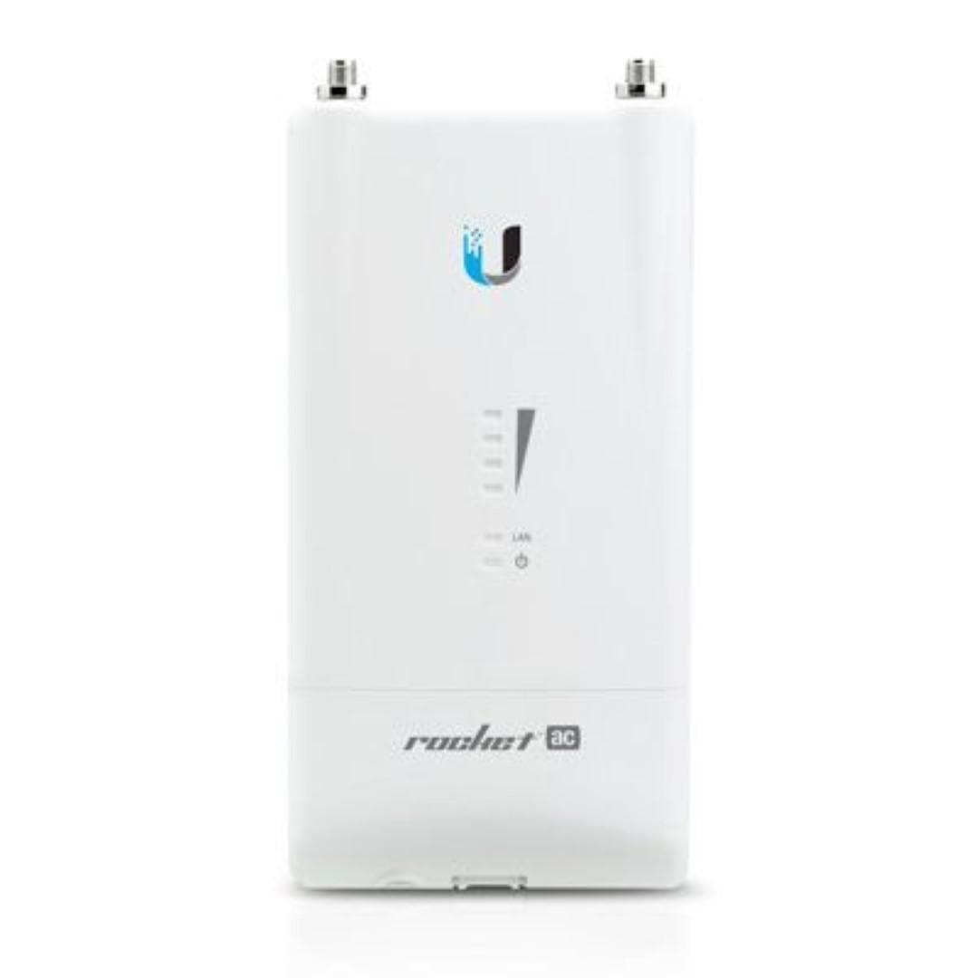 Acess Point Ubiquiti Rocket R5AC-LITE, WLAN access point 450 Mbit/s White, Procesor: MIPS 74Kc, Memorie: 128 MB DDR2 SDRAM, Flash: 16 MB NOR FLASH, Protocol wireless: 802.11ac, airMAX ac, WPA2 AES, Dimensiuni: 162 x 84 x 37 mm, Alimentare: PoE gigabit 24V, 0.5A (adaptor inclus).