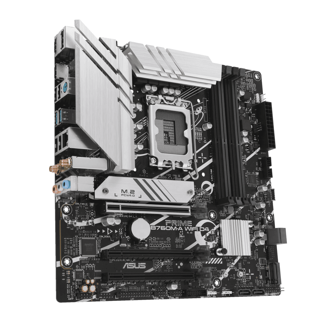Placa de baza ASUS PRIME B760M-A WIFI D4, Socket 1700, DDR4, Micro-ATX — miniatură