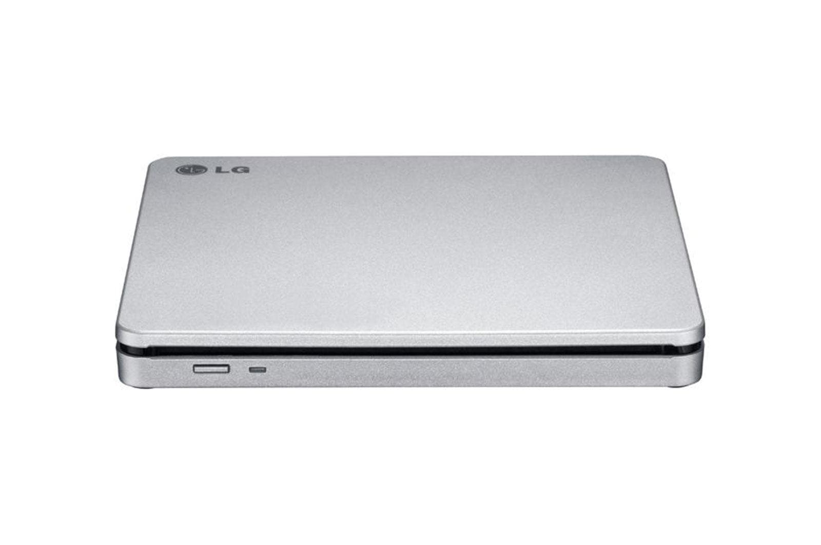 Unitate optica SuperMulti Ultra Slim HITACHI-LG, DVD+/-RW M-Disc Support, 8x DVD, 24x CD, extern, USB2.0, ultra slim, 145.5 mm x 136 mm x 15 mm, silver — miniatură