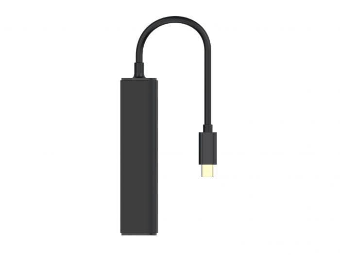 Hub USB CONCEPTRONIC CTC4USB3, USB-C, 4 porturi, Negru — miniatură