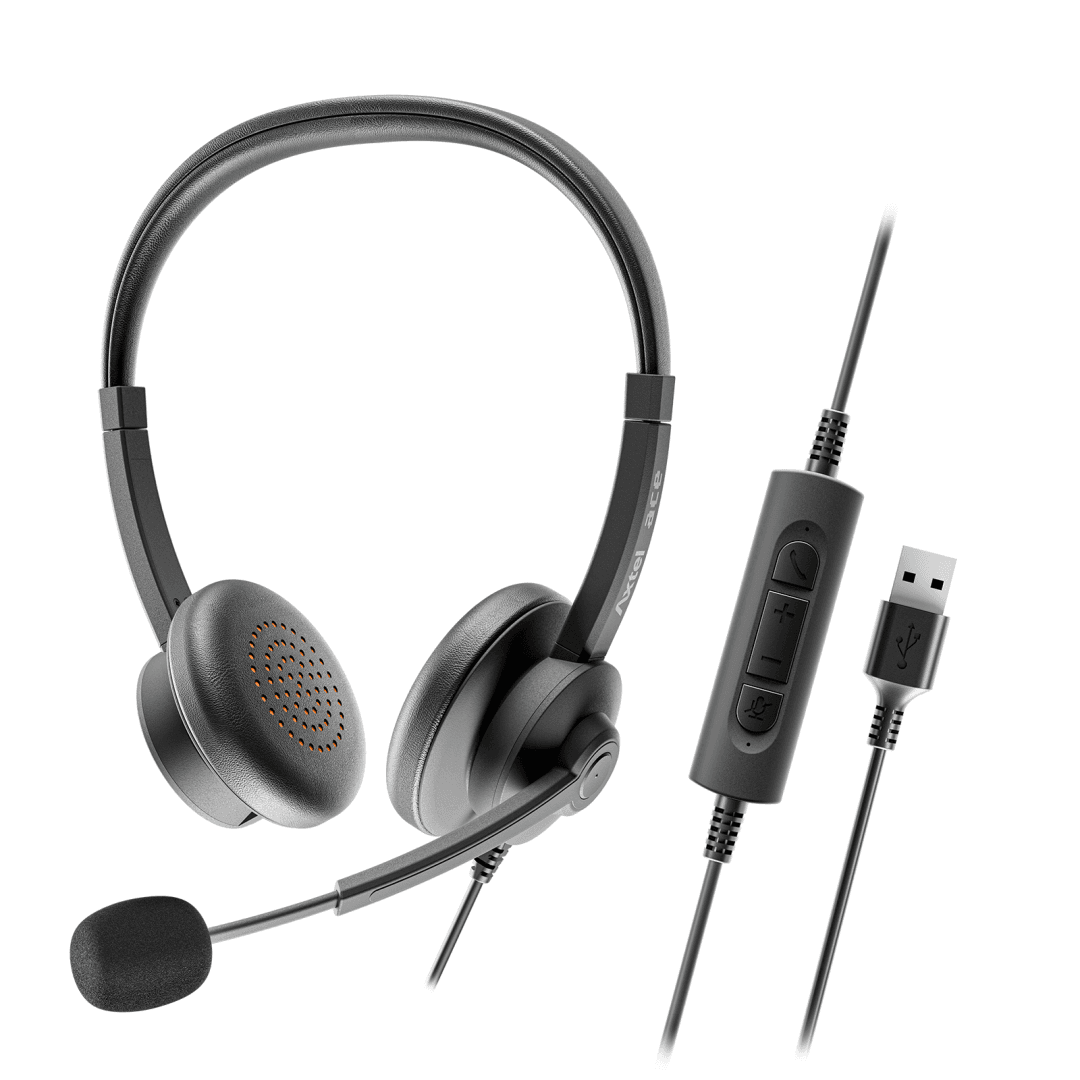 Casti Head-band Axtel AXH-ACEUCD, Wired, Negru — miniatură