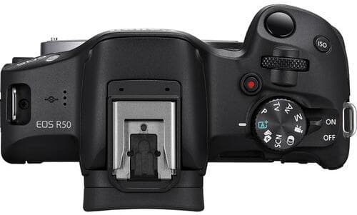 Aparat foto Canon Eos R50 BLACK KIT + Obiectiv RF-S 18-150mm f/3.5-6.3 IS STM, mirrorless, 24.2 Megapixeli, Procesor Digic X, Montura RF, Senzor APS-C 22.3 x 14.9mm, Aspect 3:2, Focalizare: Dual Pixel CMOS AF II, 100 % pe orizontală şi 100 % pe verticală (selectare automată), 90 % pe orizontală şi — miniatură