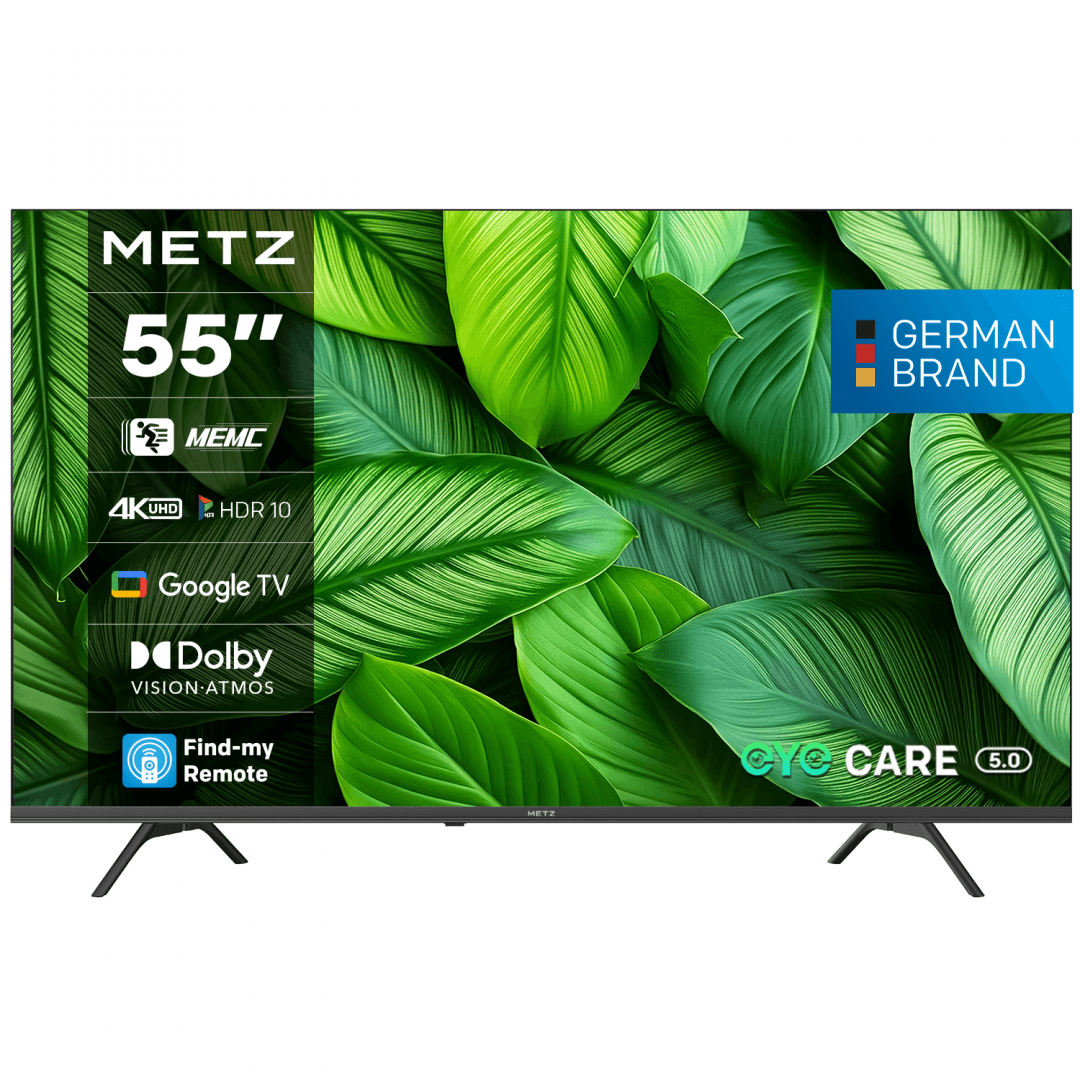 Televizor METZ LED 55MUF7000Z, 139 cm, Smart Google TV, 4K, Clasa F