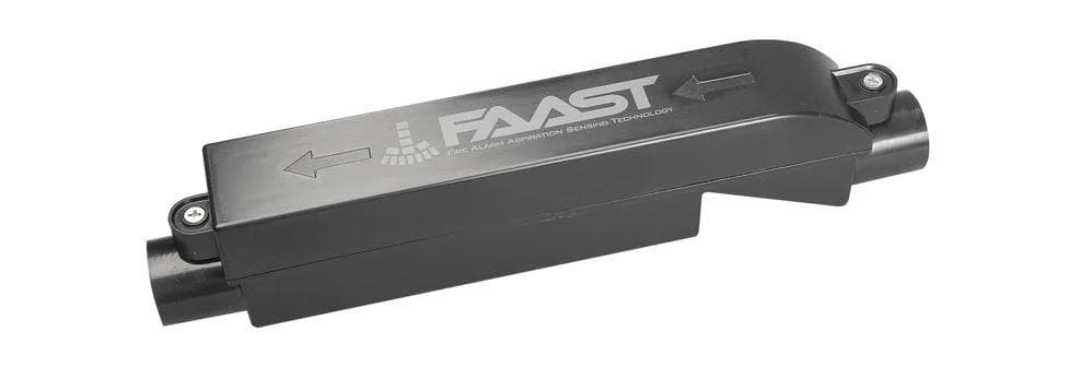 F-INF-25 filtru extern care poate fi utilizat cu sistemele FAAST, greutate: 225 g, dimensiuni: 44 × 60 × 294 mm, temperatura de functionare: -30°C si +70°C.