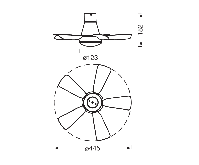 Plafoniera LED CCT cu ventilator Osram Leste cu Telecomanda, 21W, 1800lm, lumina alba (3000-4000-6500K), dimabila, IP20, max 600 m³/h, timer 2h-4h-8h Alb — miniatură