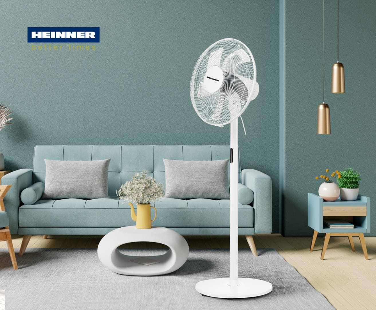 VENTILATOR CU PICIOR HEINNER HMSF-3WH — miniatură