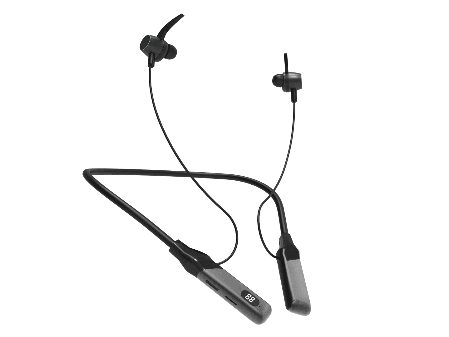 Casti Head-band AKAI BTN-B100, Wireless, Negru — miniatură