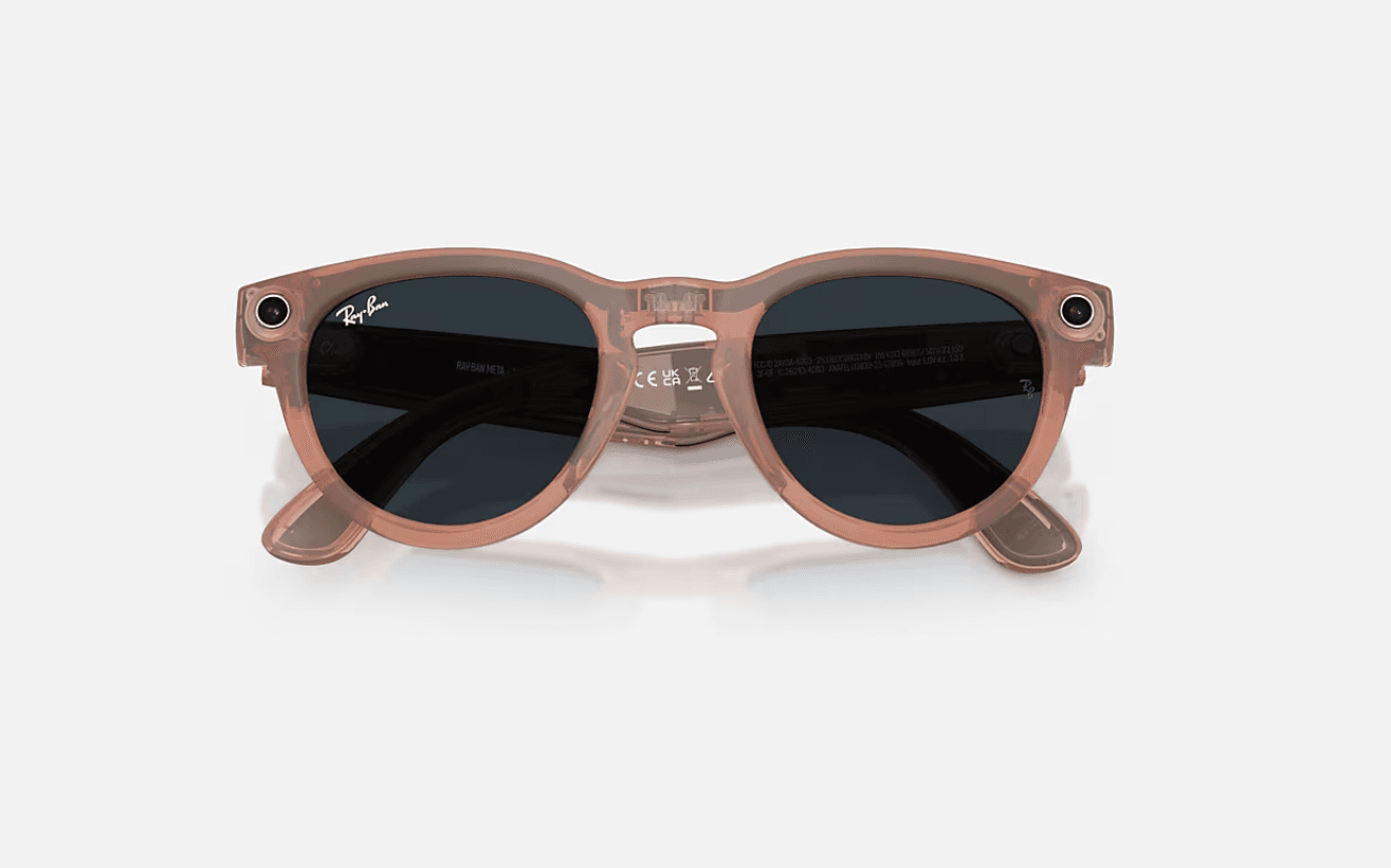 Ray-Ban Meta Headliner Gen 2 AI Glasses Matte Peach/Grey Transitions RW4013 68901Z 50 — miniatură