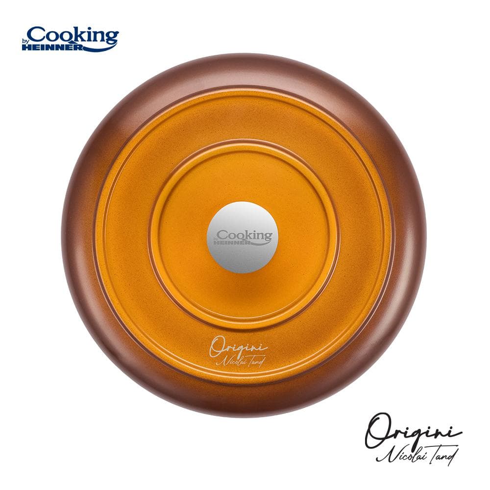 CRATITA ALUMINIU TURNAT + CAPAC 20x10 CM, 2.4L, NICOLAI TAND, ORIGINI, COOKING BY HEINNER — miniatură