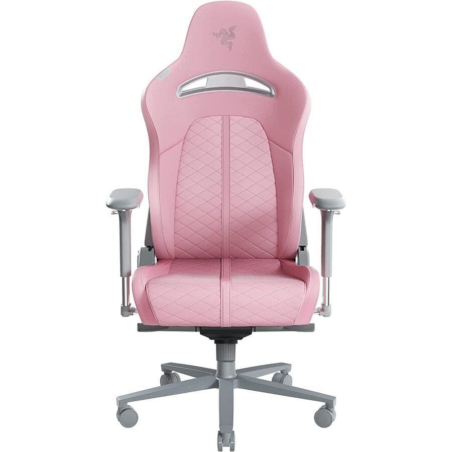 Scaun Razer Enki, manevrate manuala, material plastic - textil, material structura metal, greutate maxima suportata 136kg, roz