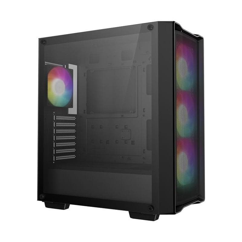 Carcasa DeepCool CC560 MESH V2, RGB, Mid Tower, Black — miniatură