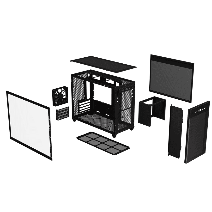 Carcasa ASUS AP201 PRIME CASE TG, Mini Tower, Black — miniatură