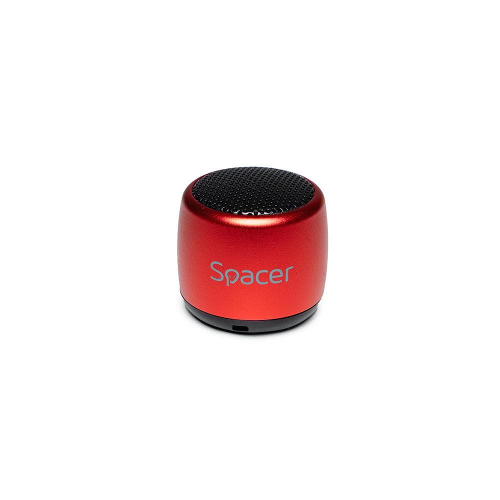 Boxa Spacer portabila, 2h autonomie, RMS 3W, control volum, acumulator 300mAh, distanta de functionare pana la 10m, microfon incorporat, incarcare USB