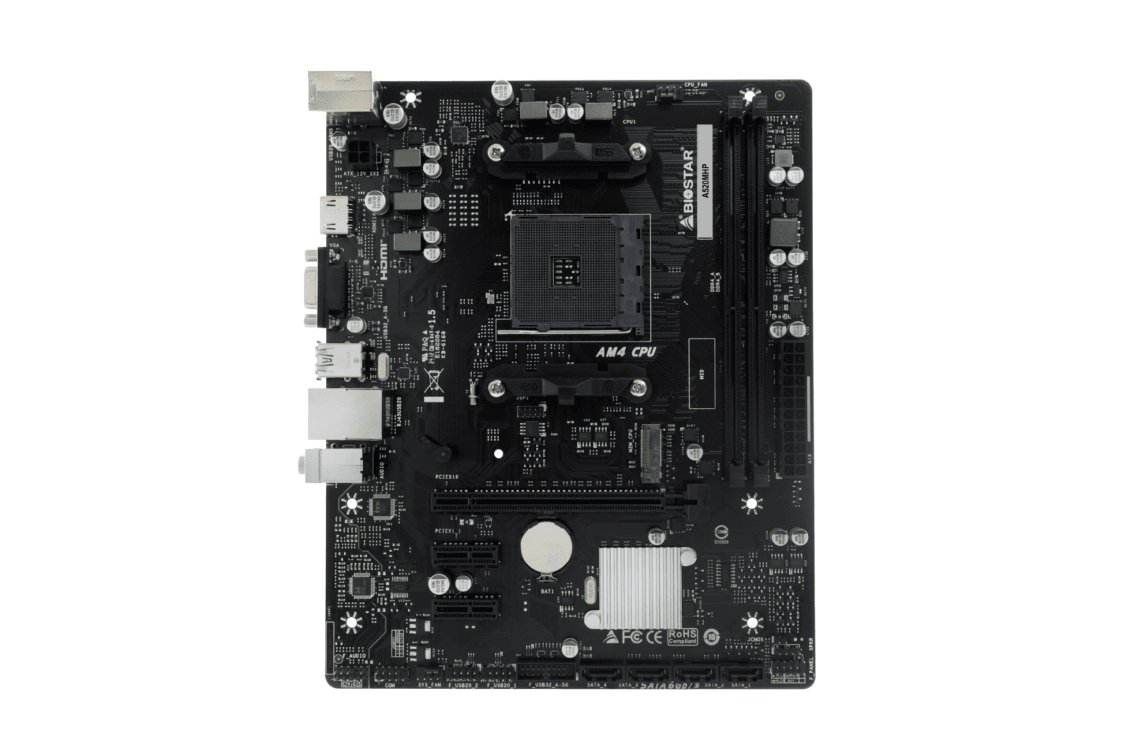 Placa de baza Biostar A520MHP, Socket AM4, DDR4, Micro-ATX — miniatură