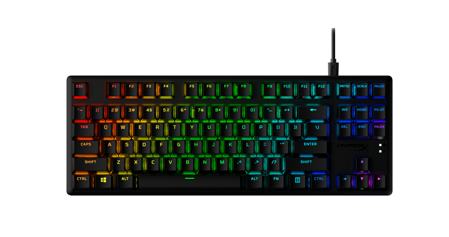 Tastatura Mecanica Gaming HyperX Alloy Origins Core PBT, RGB, USB, negru — miniatură