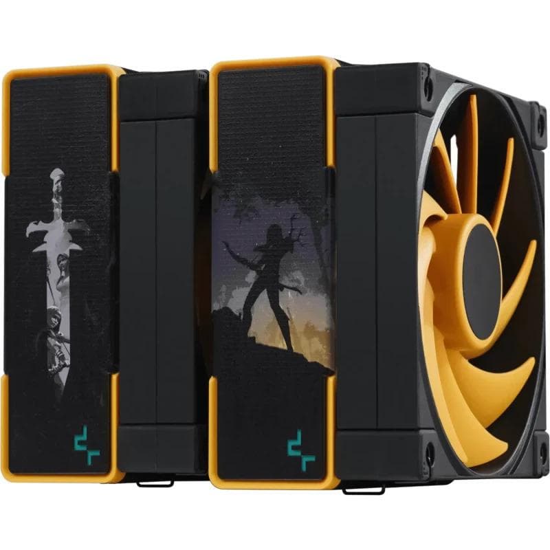 Cooler Procesor DEEPCOOL AK620 Zero Dark Zoria, Aer, 12 cm, 2 ventilatoare — miniatură