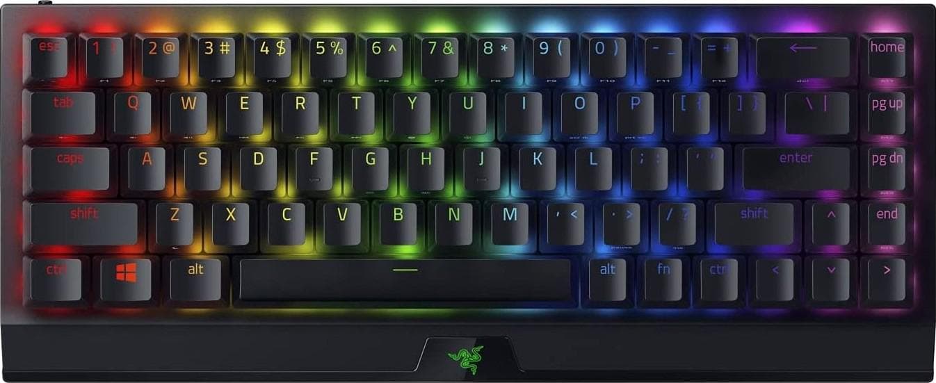 Tastatura Mecanica Gaming Razer BlackWidow V3 Mini HyperSpeed, RGB, Wireless, Negru — miniatură