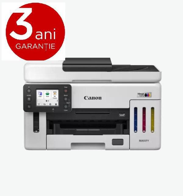 Multifunctional inkjet Canon Maxify GX6140, CISS, format A4, Color, Duplex, USB + LAN + Wi-Fi