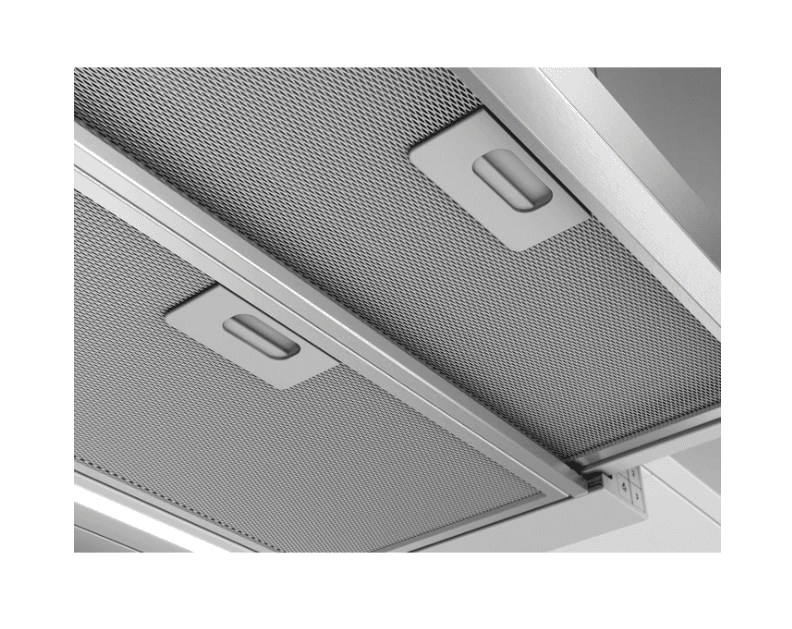 Hota telescopica incorporabila; Seria 600; 60 cm; 1 motor; 3 viteze; 2 filtre de aluminiu lavabile; Putere de absorbtie - 600 mc/h; Inox — miniatură