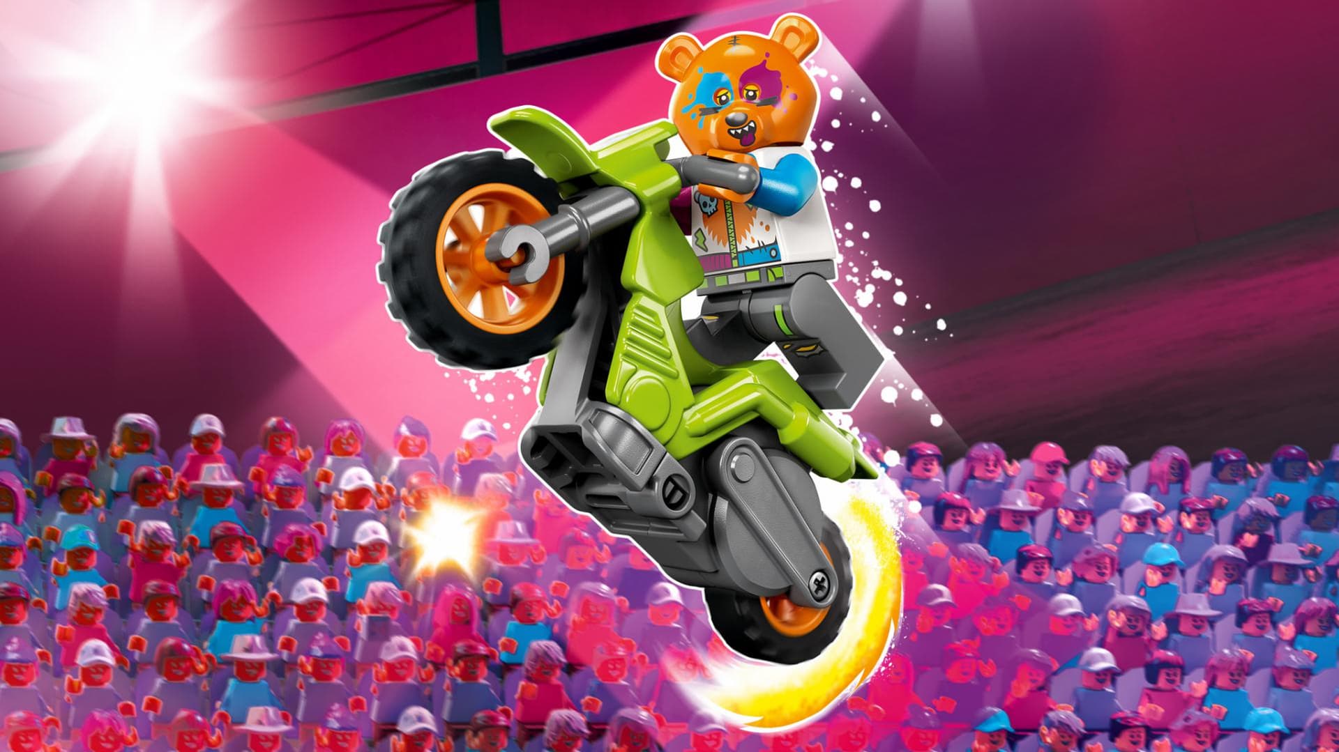 60356 Motocicletă de cascadorie cu urs — miniatură