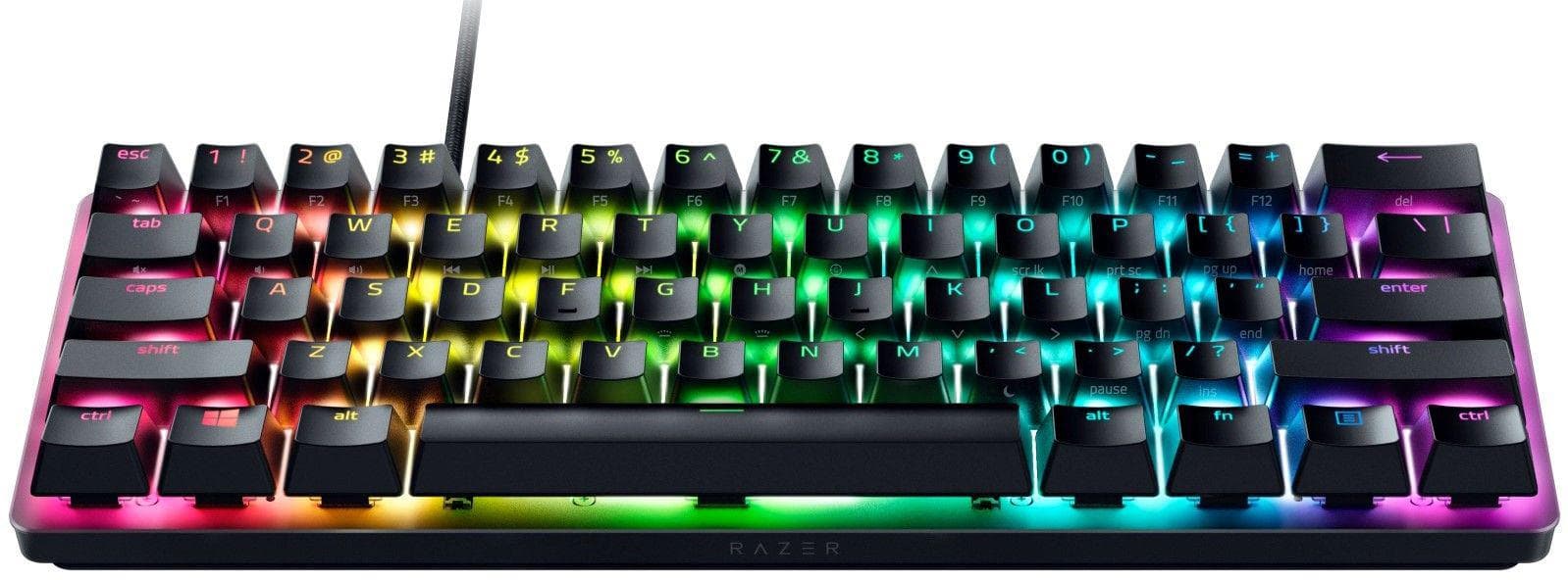 Tastatura Mecanica Gaming Razer Huntsman Mini, RGB, USB, negru — miniatură