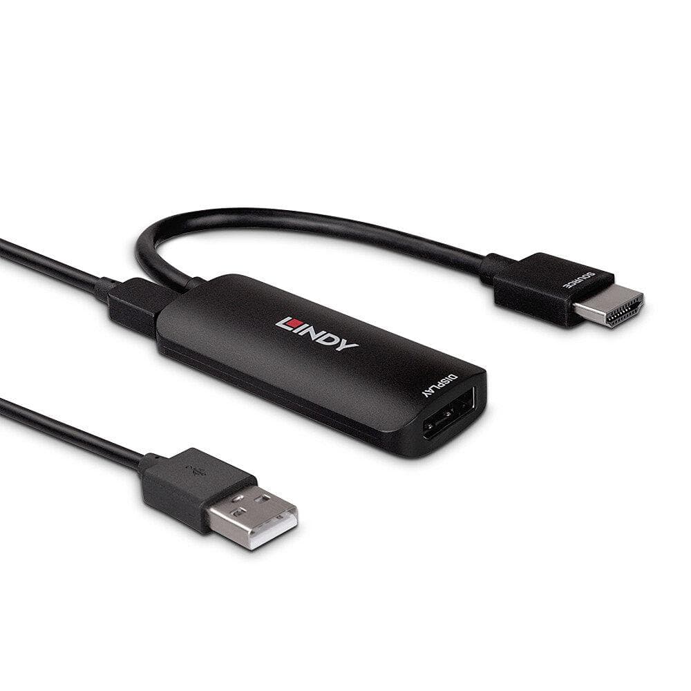 Convertor HDMI 8K60 la Port Display 1.4, latime de banda suportata 48Gbps, rezolutie maxima suportata intrare 840x2160@120Hz 4:4:4 8Bit 7680x4320@60Hz 4:2:0 8Bit, rezolutie maxima suportata iesire, 3840x2160@ 120Hz 4:4:4 8Bit 7680x4320@60Hz 4:2:0 8Bit, chipset LT6711GX_U2, negru — miniatură