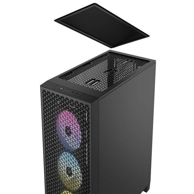 Carcasa CORSAIR 3000D RGB, RGB, Mid Tower, Black — miniatură
