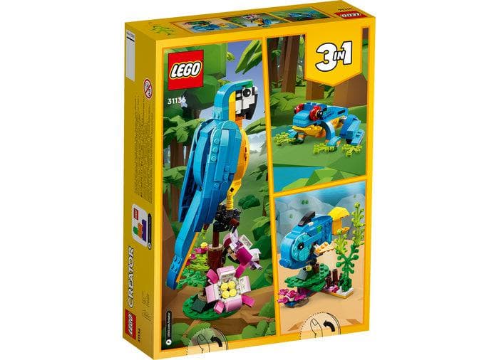 PAPAGAL EXOTIC 3IN1, LEGO 31136 — miniatură