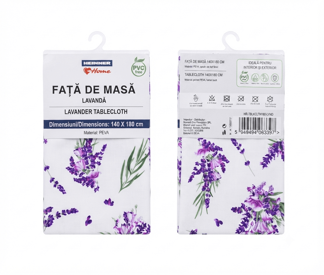 Fata de masa Lavanda 140x180 cm, PEVA — miniatură