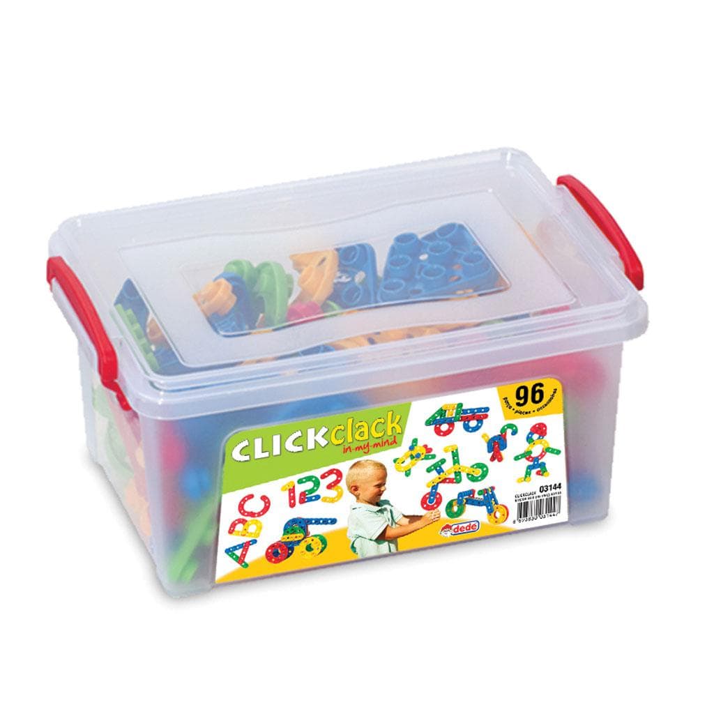 SET CONSTR. PUZZLE CLICK CLICK, 96 PCS — miniatură