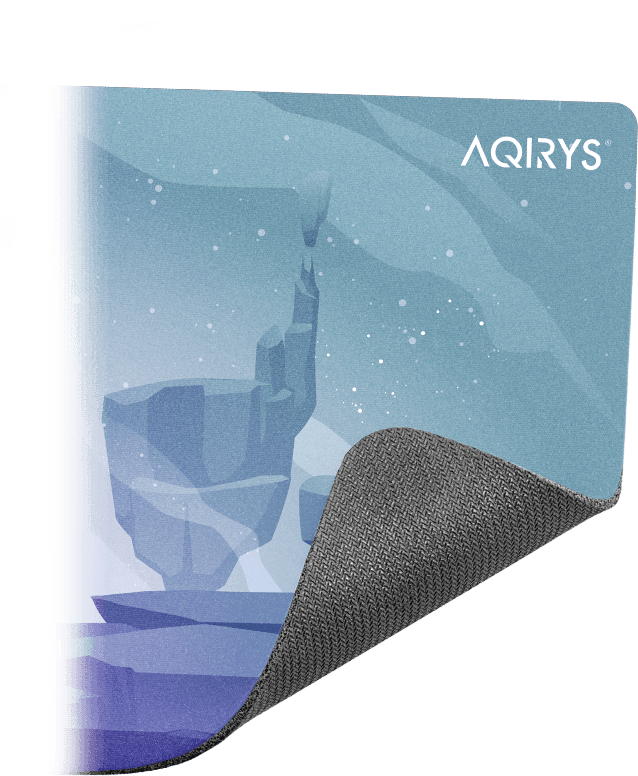 Mousepad Gaming AQIRYS Gravity Medium, 450 x 400 mm, Multicolour — miniatură