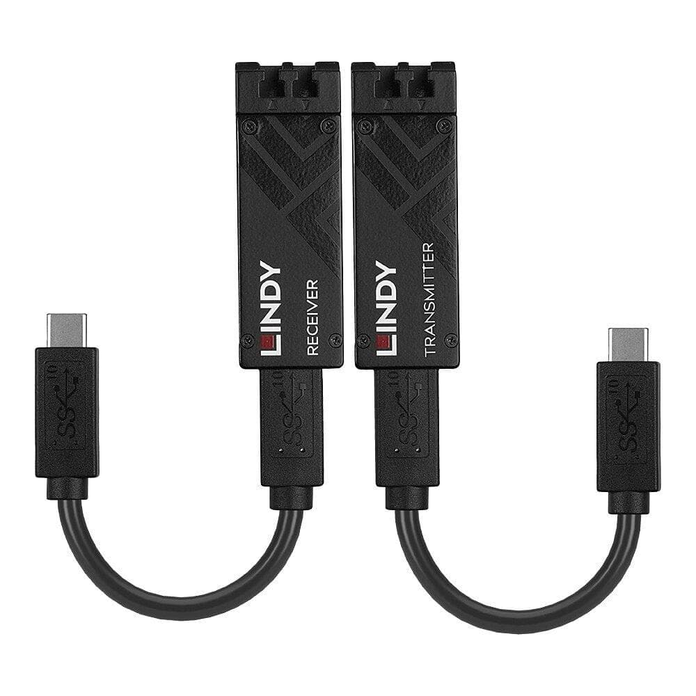 Lindy 100m Fibre Optic USB 3.2 Type C Extender Technical details Specifications USB Standard: USB 3.2 / 3.1 Gen 2 Supported Bandwidth: 10Gbps Maximum Distance: 100m (328.08ft) Transmission Medium: Multimode 50µm/125µm OM3 Chipset: Silicon Line SL86050 Special Features: - Connectors Transmitter — miniatură