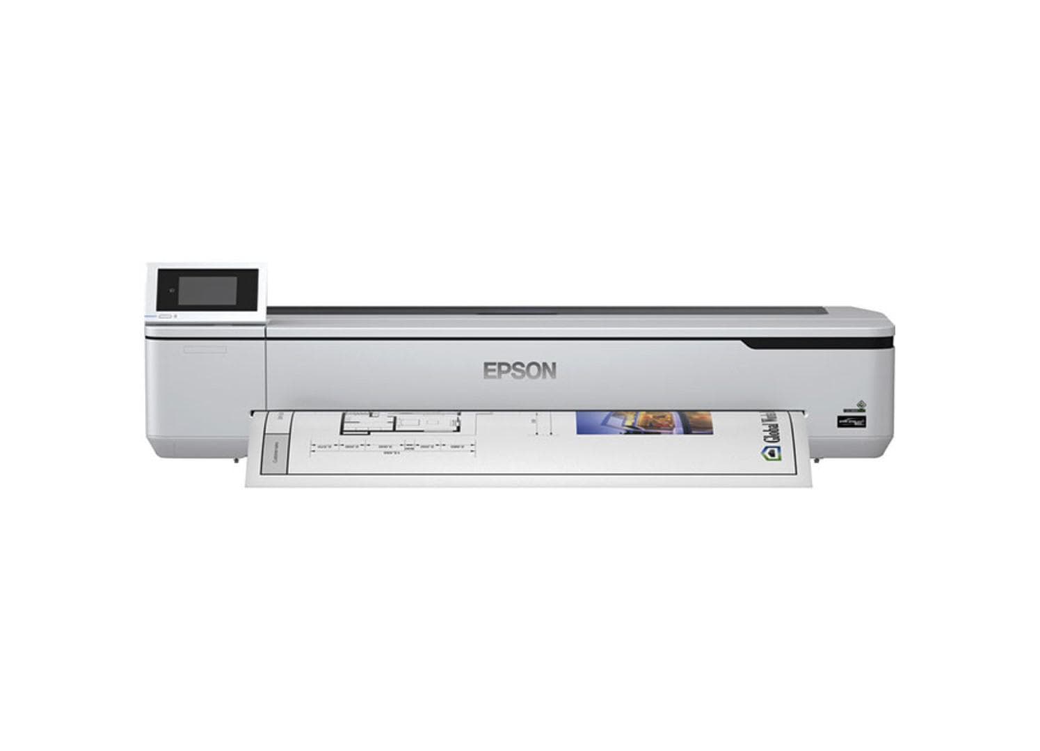 Plotter Epson Surecolor T5100N 36", format A0, 4 culori, rezolutie max 2400 x 1200 DPI, memorie 1GB RAM, limbaje de printare: ESC/P-R, HP-GL2, RTL, Auto cutter, ecran tactil 10.9cm, interfata: USB2.0, Retea, WI-FI, consumabile: C13T40C140, C13T40D140, C13T40C240, C13T40D240, C13T40C340 — miniatură