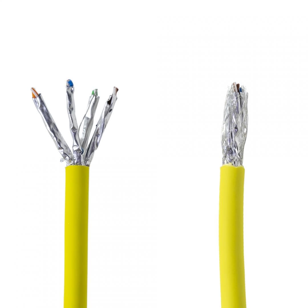 PNI-SFTP07M - Cablu S/FTP CAT7 PNI SF07 la metru 10Gbps, 1000MHz, pentru internet si sisteme de supraveghere, cupru. — miniatură