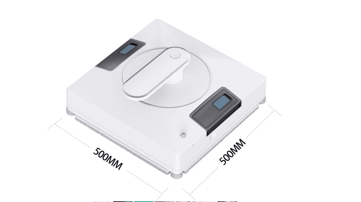 Robot curatare geamuri WiFi Tellur Smart, putere 72W, control prin WI- FI, doua rezervoare apa, anti cadere, alb — miniatură