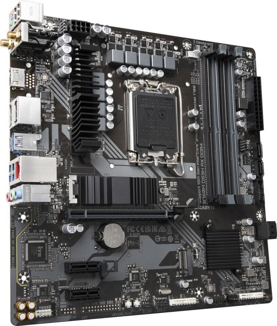 Placa de baza Gigabyte B760M DS3H AX, Socket 1700, DDR5, Micro-ATX — miniatură