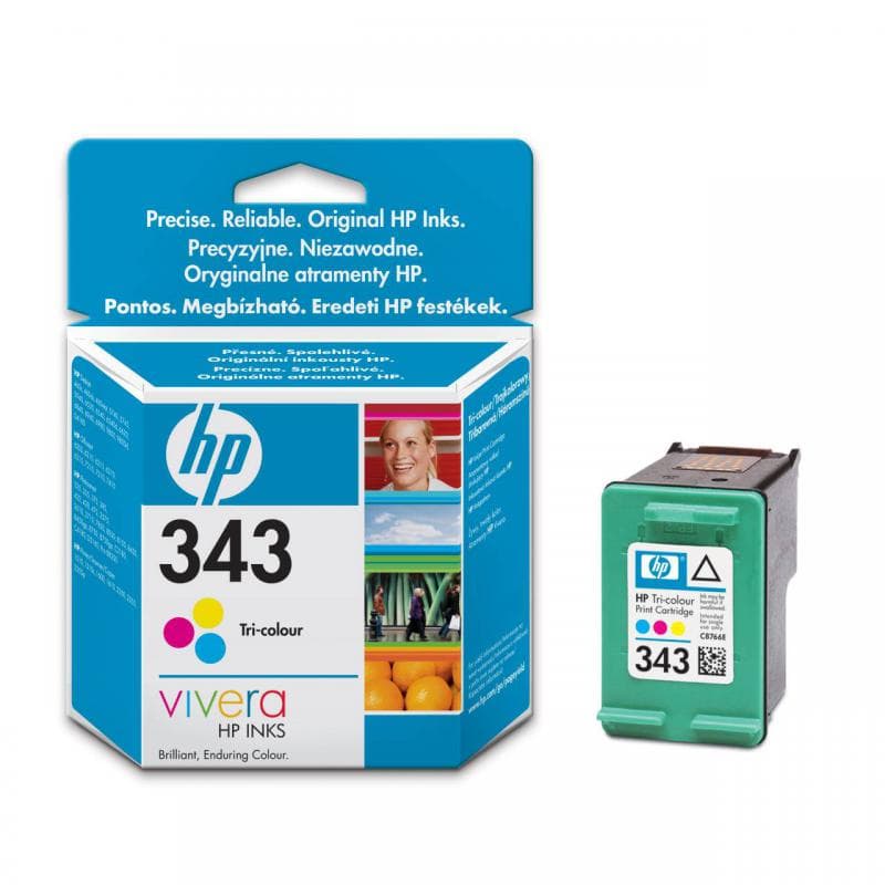 Cartus HP 343, Cyan, Magenta, Yellow
