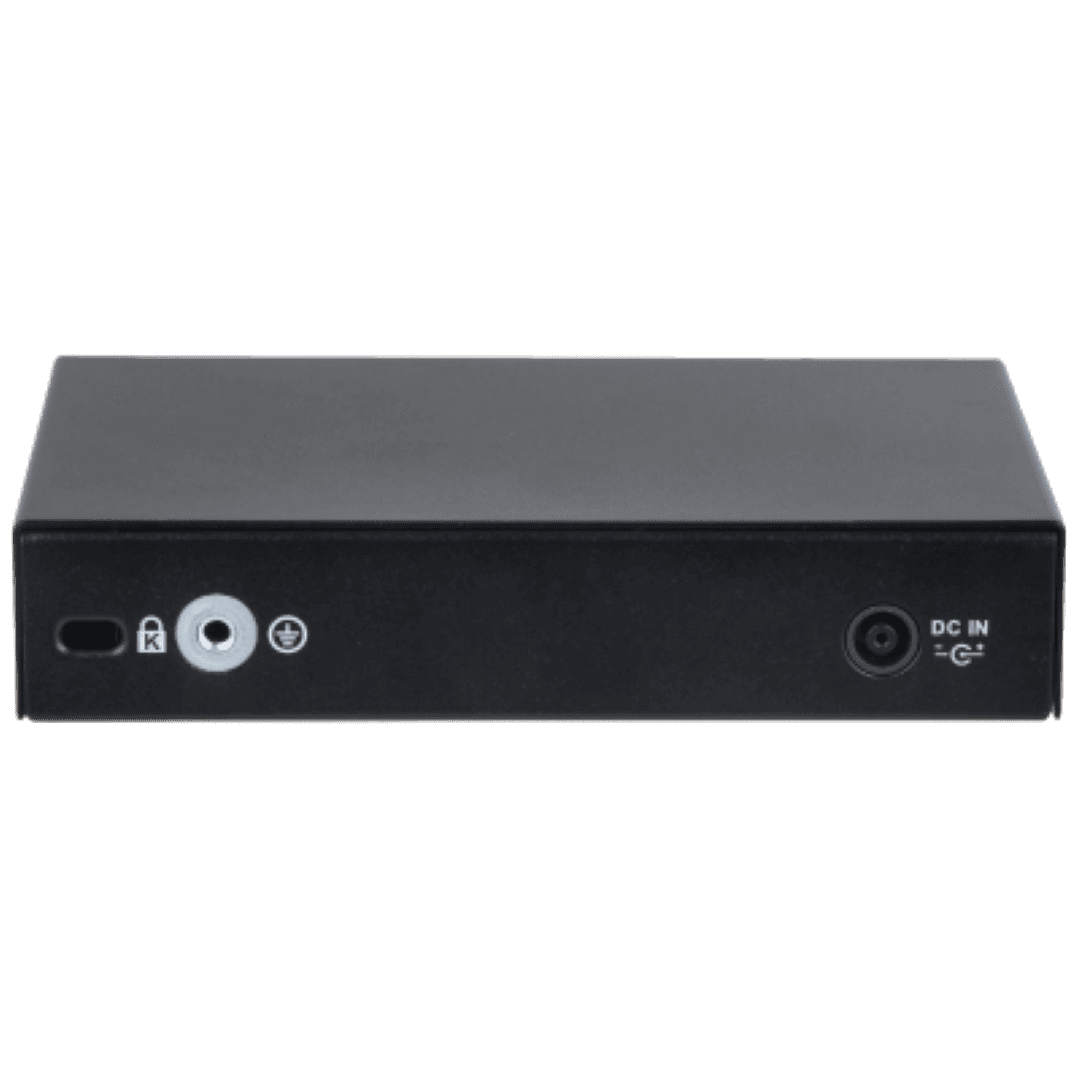 Dahua desktop switch, 6 porturi Gigabit, 4 porturi POE, CS4006-4GT-60, Port 1-4: 4 × RJ-45 10/100/1000 Mbps (POE), Port 5-6: 2 × RJ-45 10/100/1000 Mbps (uplink), Cloud managed, Layer 2, Switching Capacity: 12Gbps, Packet Forwarding Rate: 8.93 Mpps, Standarde retea: IEEE802.3; IEEE802.3u — miniatură