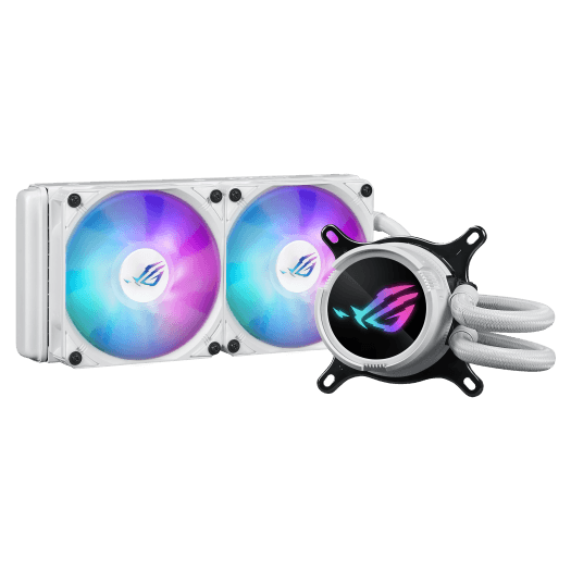 Cooler Procesor ASUS ROG Strix LC III 240 ARGB White Edition, Lichid, 12 cm, 2 ventilatoare, aRGB — miniatură