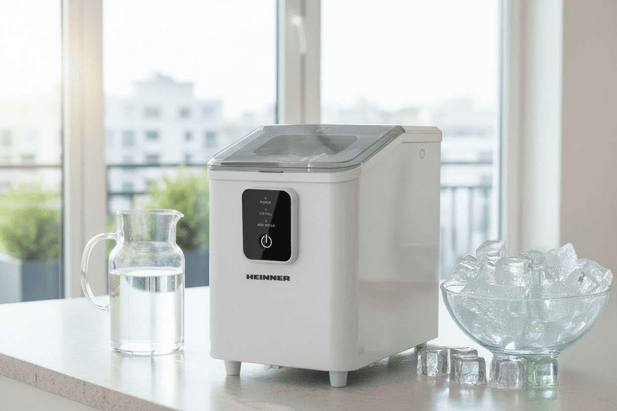 Mașină de cuburi gheață HEINNER Frosty Breeze HIM-DW120WH — miniatură