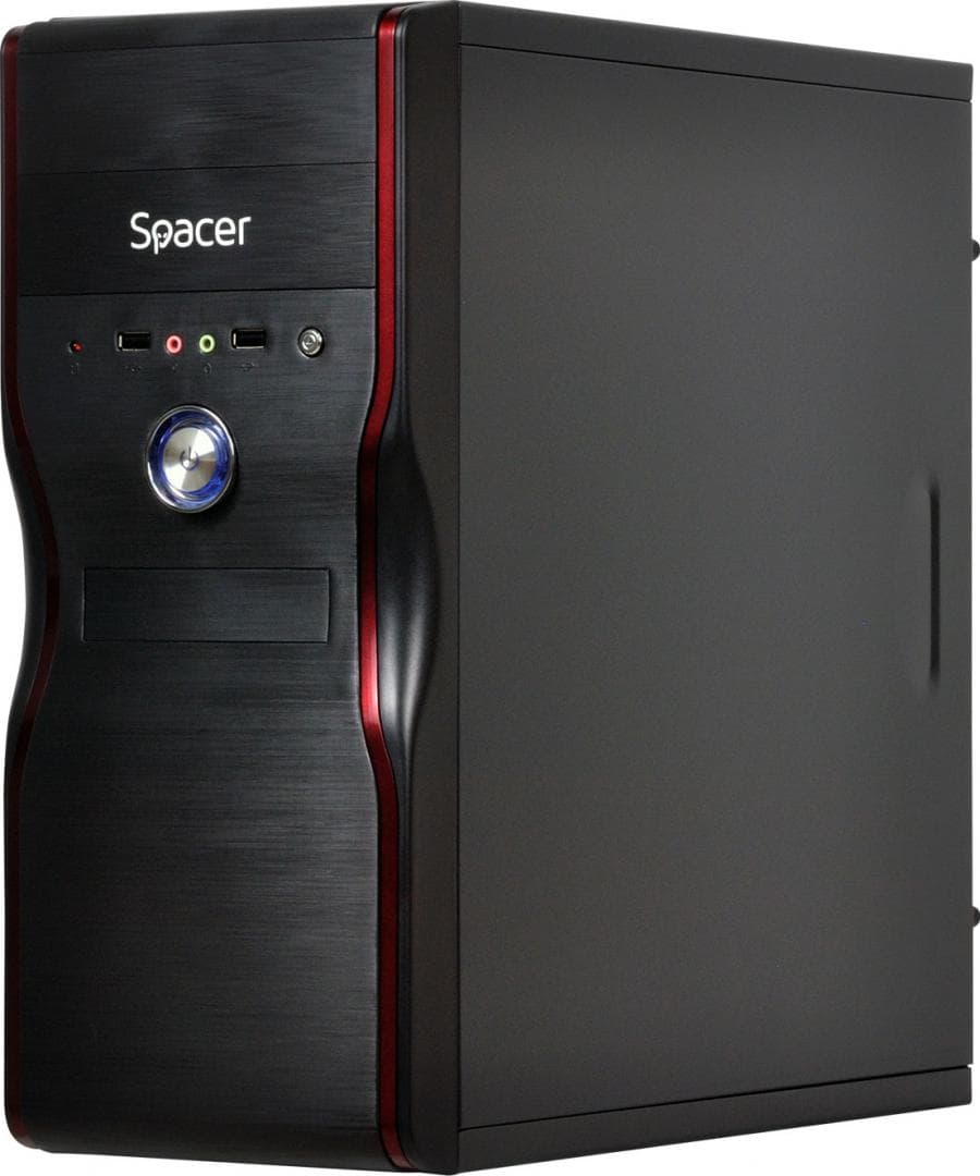 Carcasa SPACER SPC-MERCURY, Mid Tower, Black — miniatură